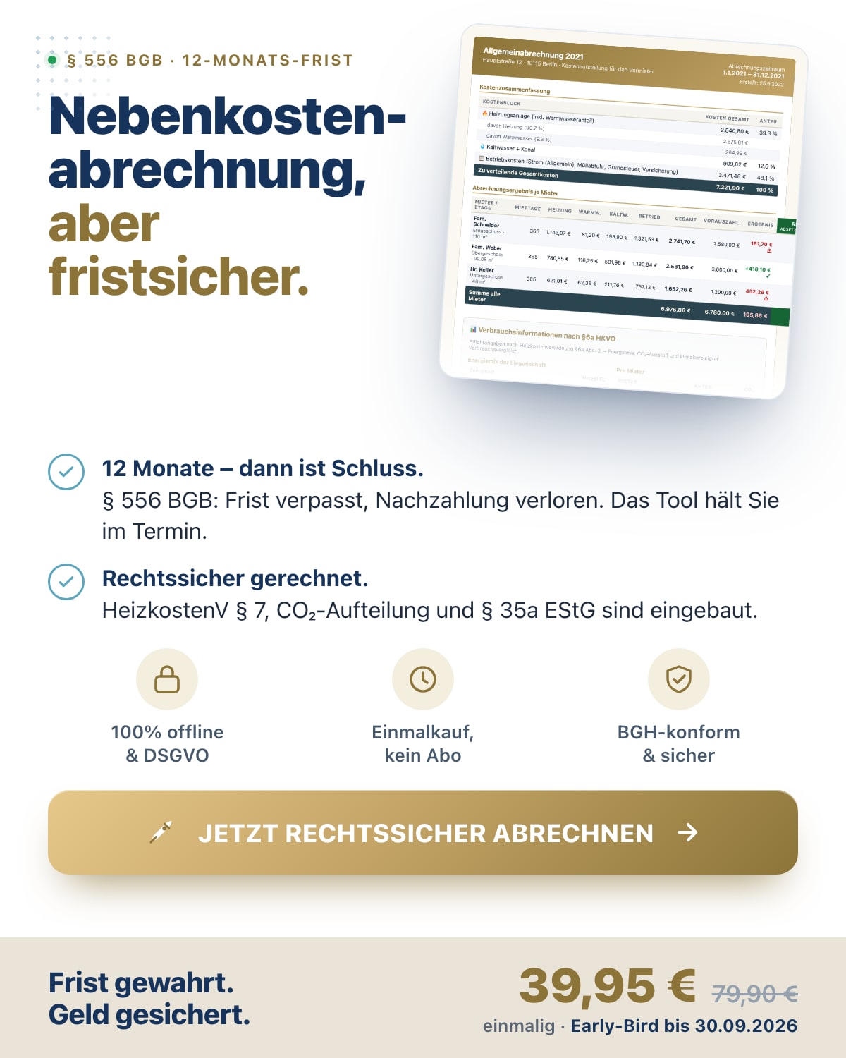Abrechnungsfrist
